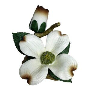 Dogwood Flowers & Blossom Andrea's Flowers By Sadek Porcelain Figurine Vintage